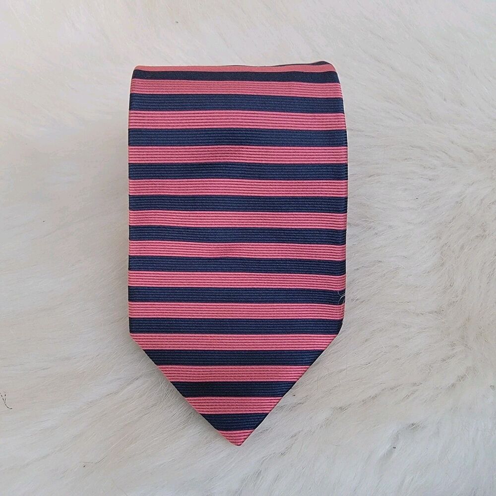 Brooks Brothers Makers Silk Tie Blue/pink Striped